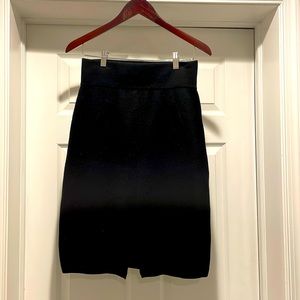 Black Club Monaco Wool Skirt